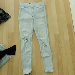 Jeans with leggings band